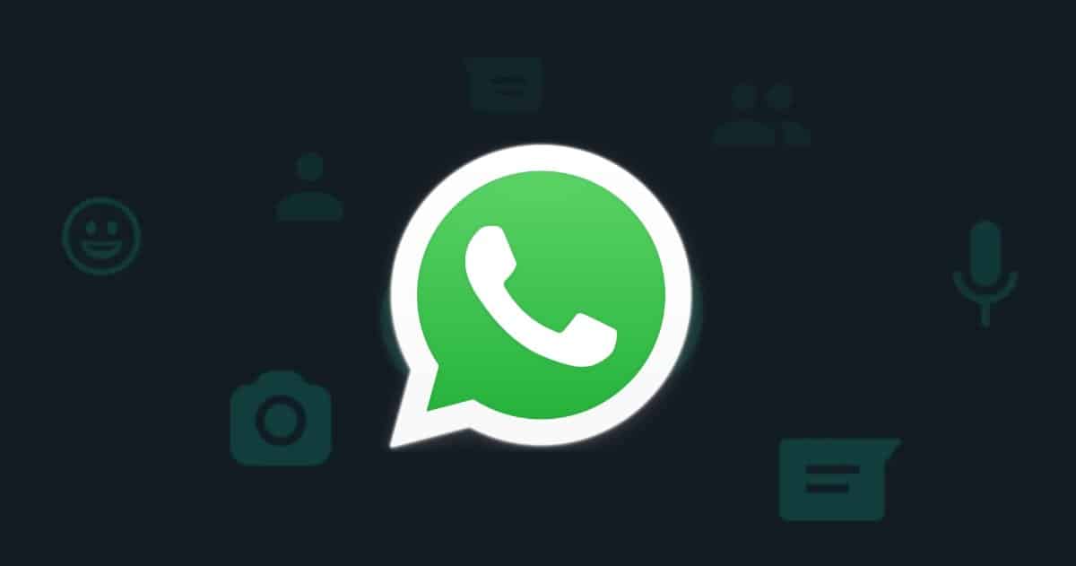 Uma tela com o simbolo do aplicativo whattsapp